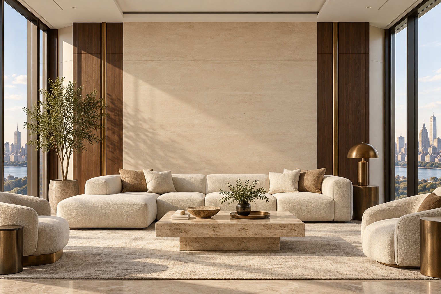 Interior setting for an illustrative art preview